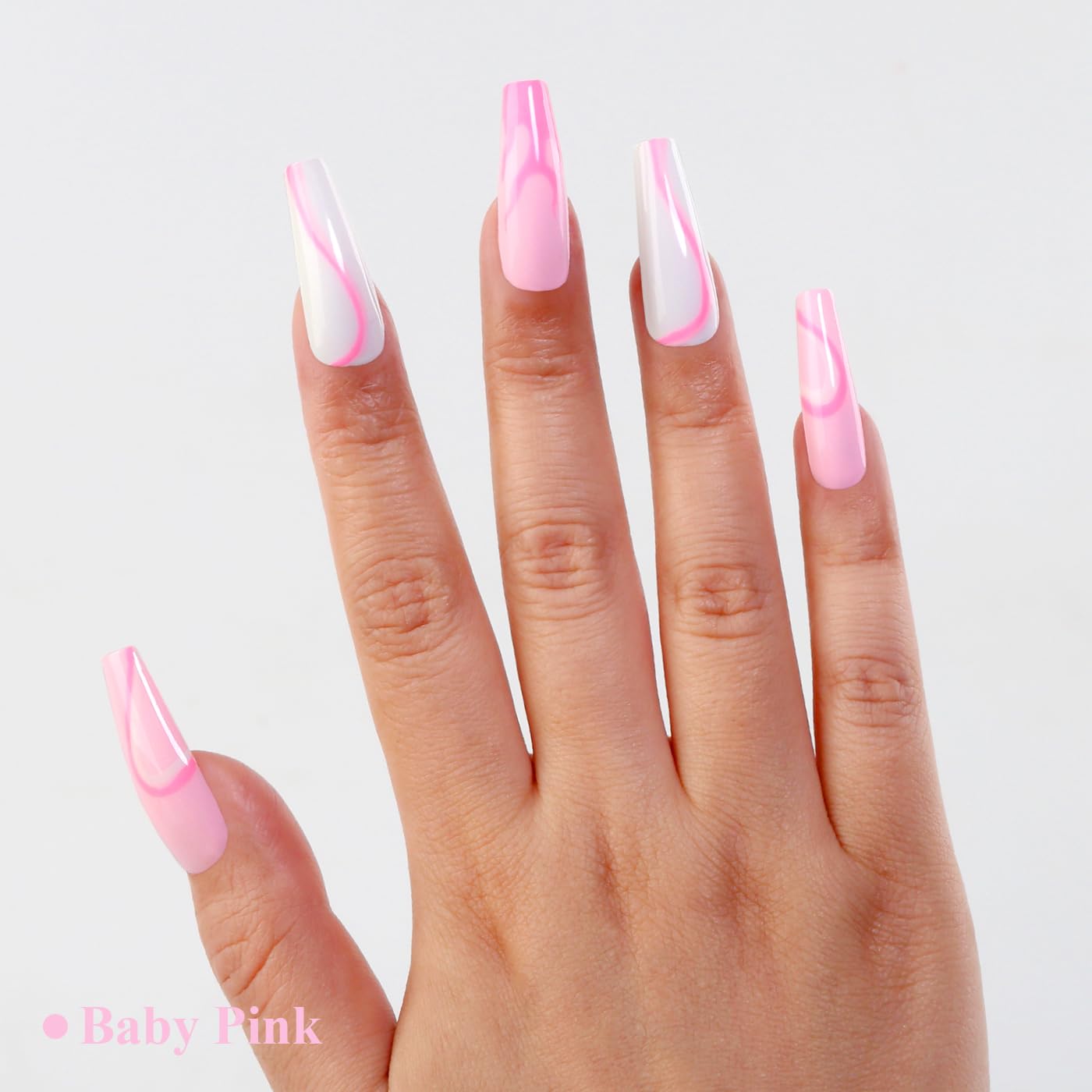 Imtiti Pink Gel Nail Polish, Baby Pink Gel Polish High Gloss Soak Off UV LED Spring Summer Art Manicure Salon DIY Design 10ML