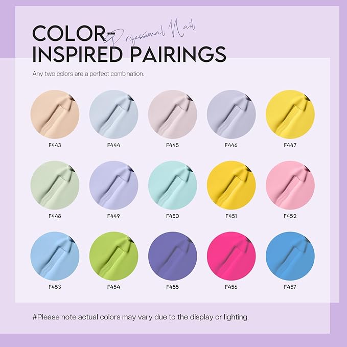 Morovan Pastel Nail Polish Set: Macaron Air Dry 15 Bright Colors 0.27oz Spring Summer Regular Fingernail Polish Kit