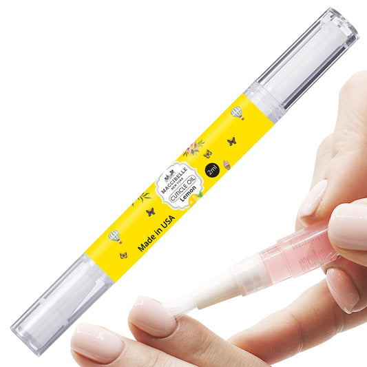 Maccibelle Pure Cuticle & Nail Oil Pen 2ml Heals Dry Cracked Cuticles (Crisp Lemon)
