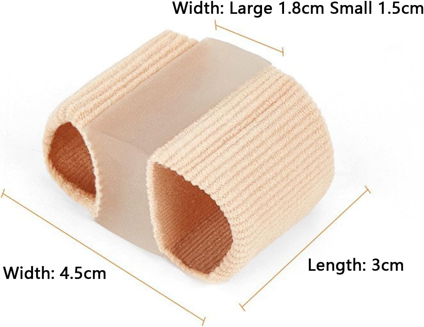 Toe Separators for Overlapping Toes, Hammer Toe Straightener, Toe Spacers Women Men, Gel Toe Separators to Correct Your Toes,Toe Separator for Bunion Pain Relief for Hallux Valgus, Foot Pain (L)