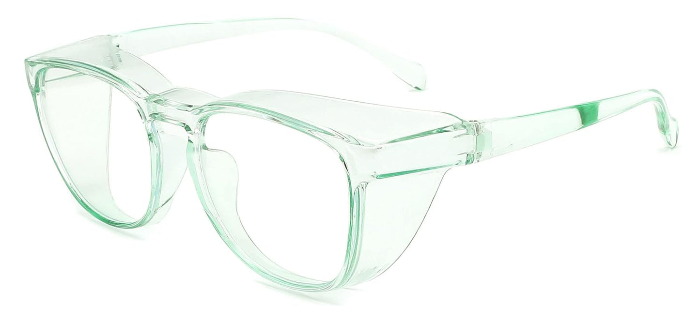 Alsenor Safety Glasses Anti Fog Goggles Protective Eyewear Blue Light Blocking Anti Dust UV Protection Glasses For Men Women (Jade)