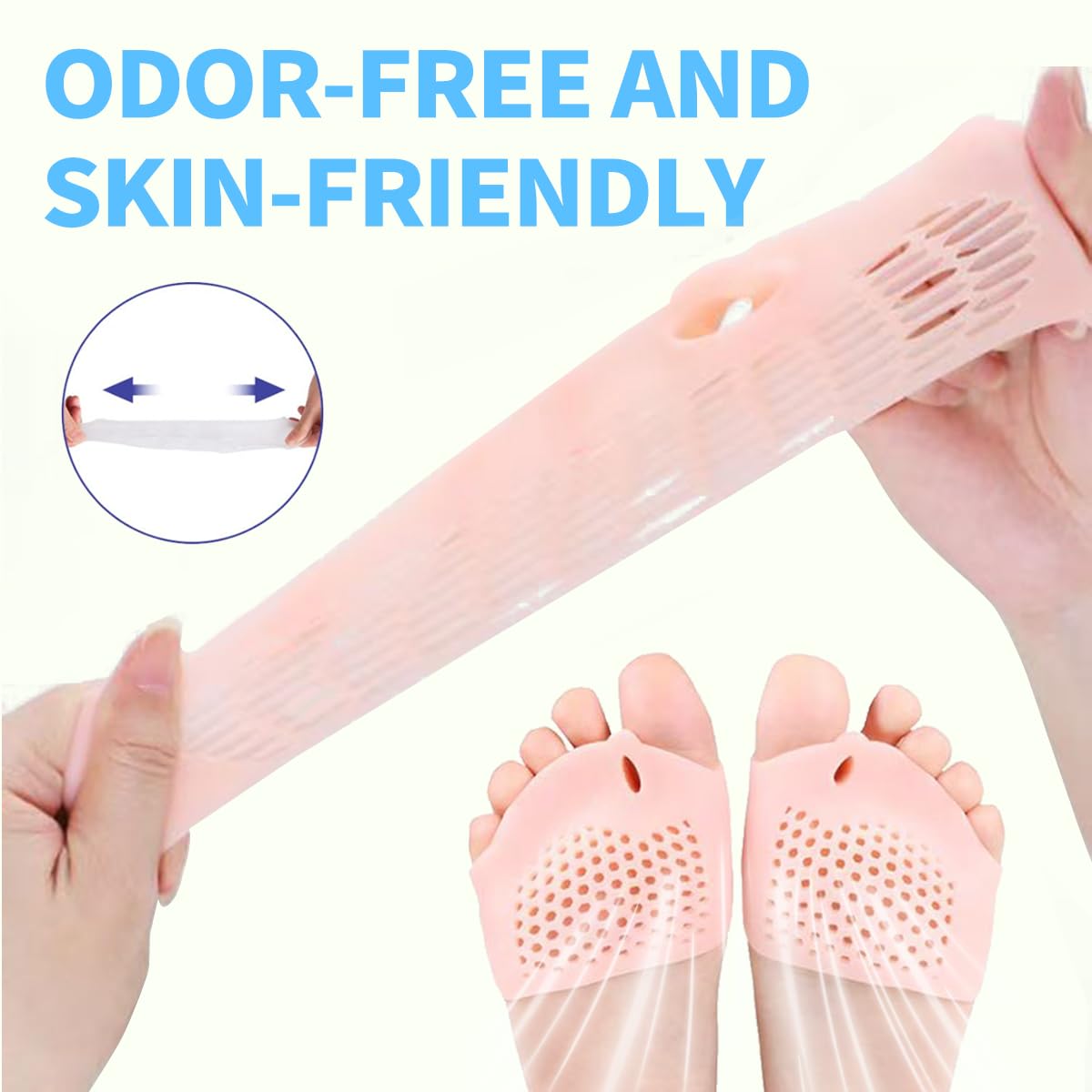 toe separators for Women & Men， ball of foot bunion corrector toe spacers ，toe protectors women，4-Pairs bunion pads,2025 New (4)