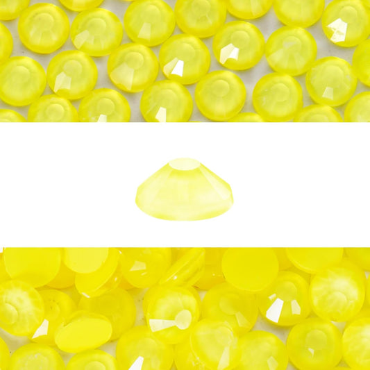 Novani 576 Pieces Flatback Rhinestones Glass Round Gems Mocha Citrine Crystals for Nail Art DIY Crafts Clothes Shoes,SS30,6.4-6.6mm
