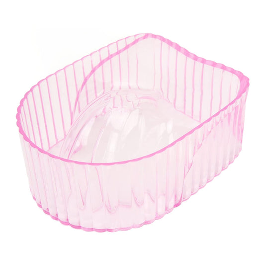 Dioche Nail Soak Bowl, Nail Art Wash Soaker, Acrylic Soften Dead Skin Clean Nail Manicure Wash Soaker Tray for Beauty Salon (Transparent)