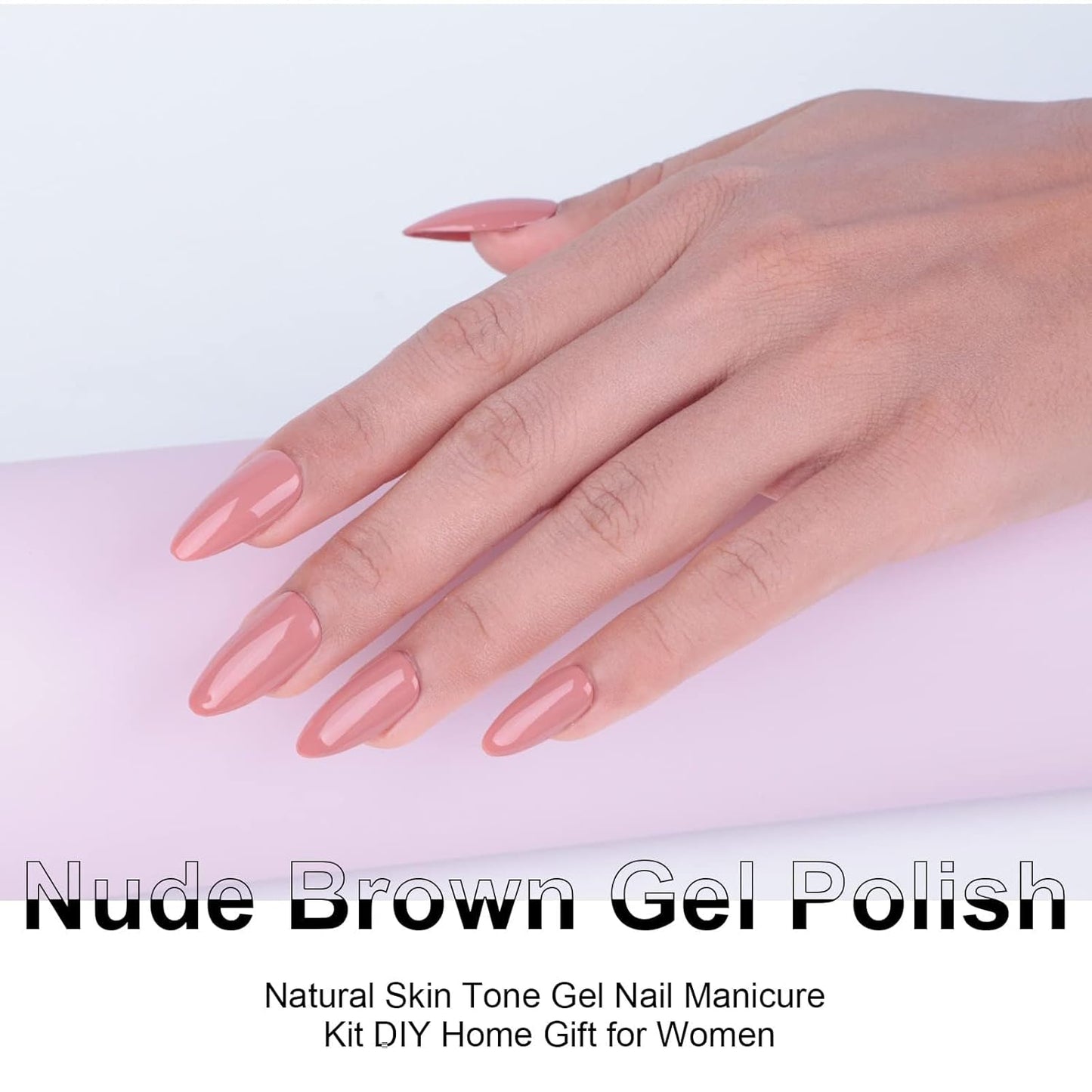Imtiti Gel Nail Polish, 0.5 fl oz Mauve Pink gel polish Color Soak Off UV Lamp Nail Art Manicure Salon DIY Nail Design Decoration at Home Holiday Gifts for Women