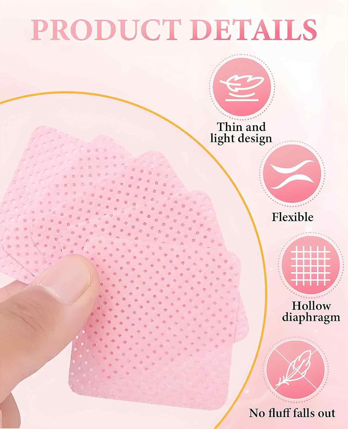 2000PCS Nail Wipes for Gel Nails Lint Free, Pads Toallitas Sin Pelusa Para Uñas
