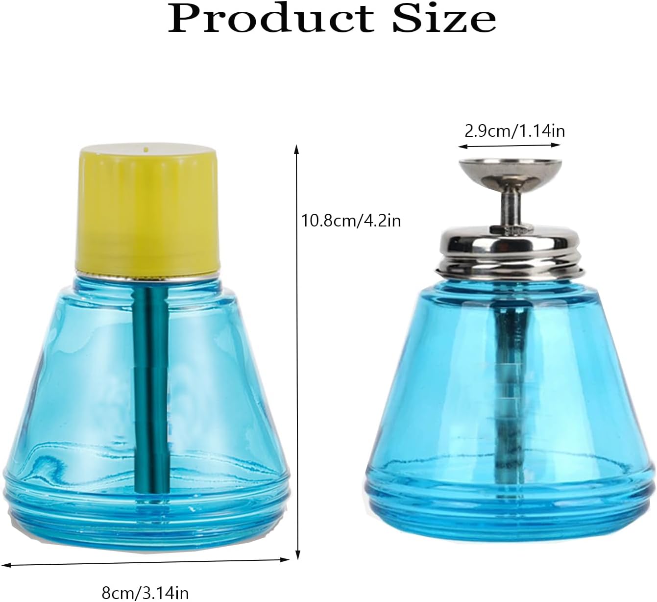 5 Oz/ 150ml Glass Push Down Pump Dispenser Bottle With Cap Push Down Glass Empty Pump Dispenser for Alcohol Makeup Clear Refillable Bottle Hand Pumping Press Container