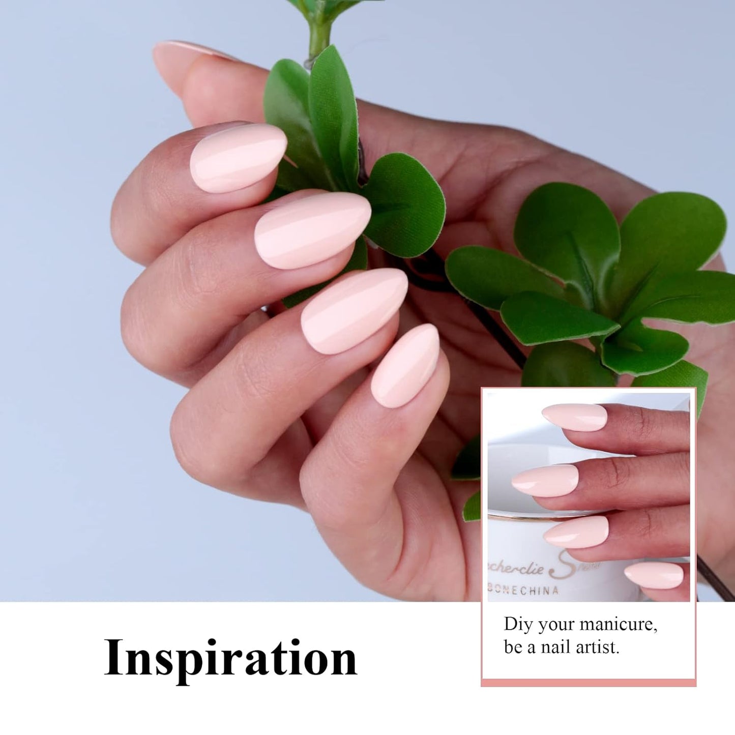 Imtiti Nude Gel Nail Polish, 0.5 Fl Oz Nude Beige Gel Polish for Neutral Skin Tones, DIY Nail Art Starter Kit