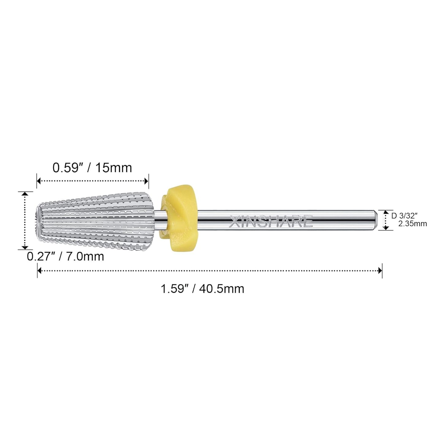 Nail Drill Bit 5 in 1 Multifunctional Drill Bit Carbide 2 Way Rotate Use for Both Left and Right Handed, Fast Remove Acrylic or Hard Gel, Manicure Nail Drill Machine,Extra Fine