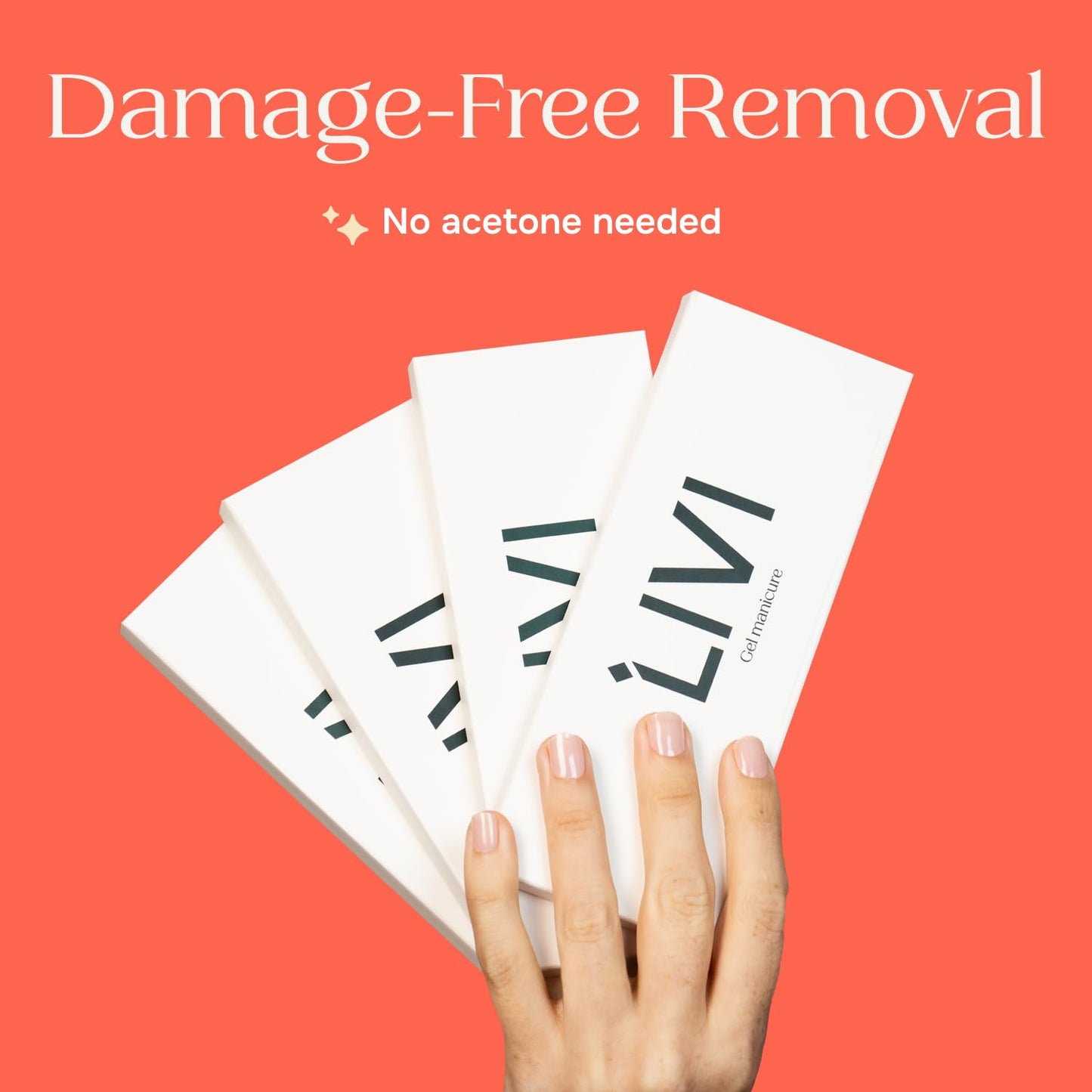 Livi Mini Gel Manicure System with UV Light – Mani Kit with 20 Nail Stickers and UV Lamp for Fast Salon-Quality Nails at Home – Long-Lasting DIY Starter Gel Polish Set (We Were Not On a Break)