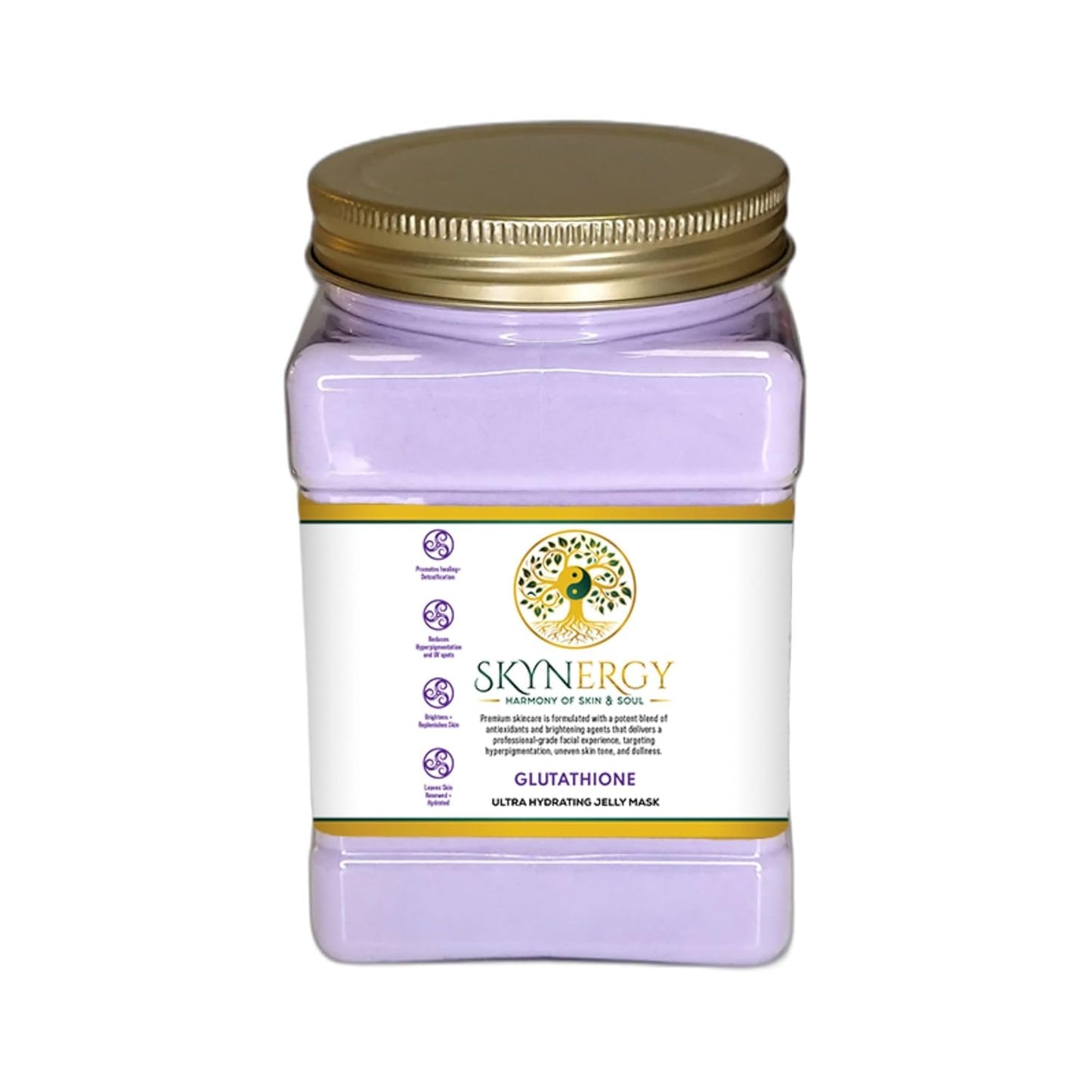 Glutathione Jelly Masks -Professional Grade HydroGlo Peel Off Face Mask, Radiance, Reduced Wrinkles, Fine Lines, Inflammation & Pigmentation Vajafacial Jelly Mask | 12 Applications (30 fl oz)