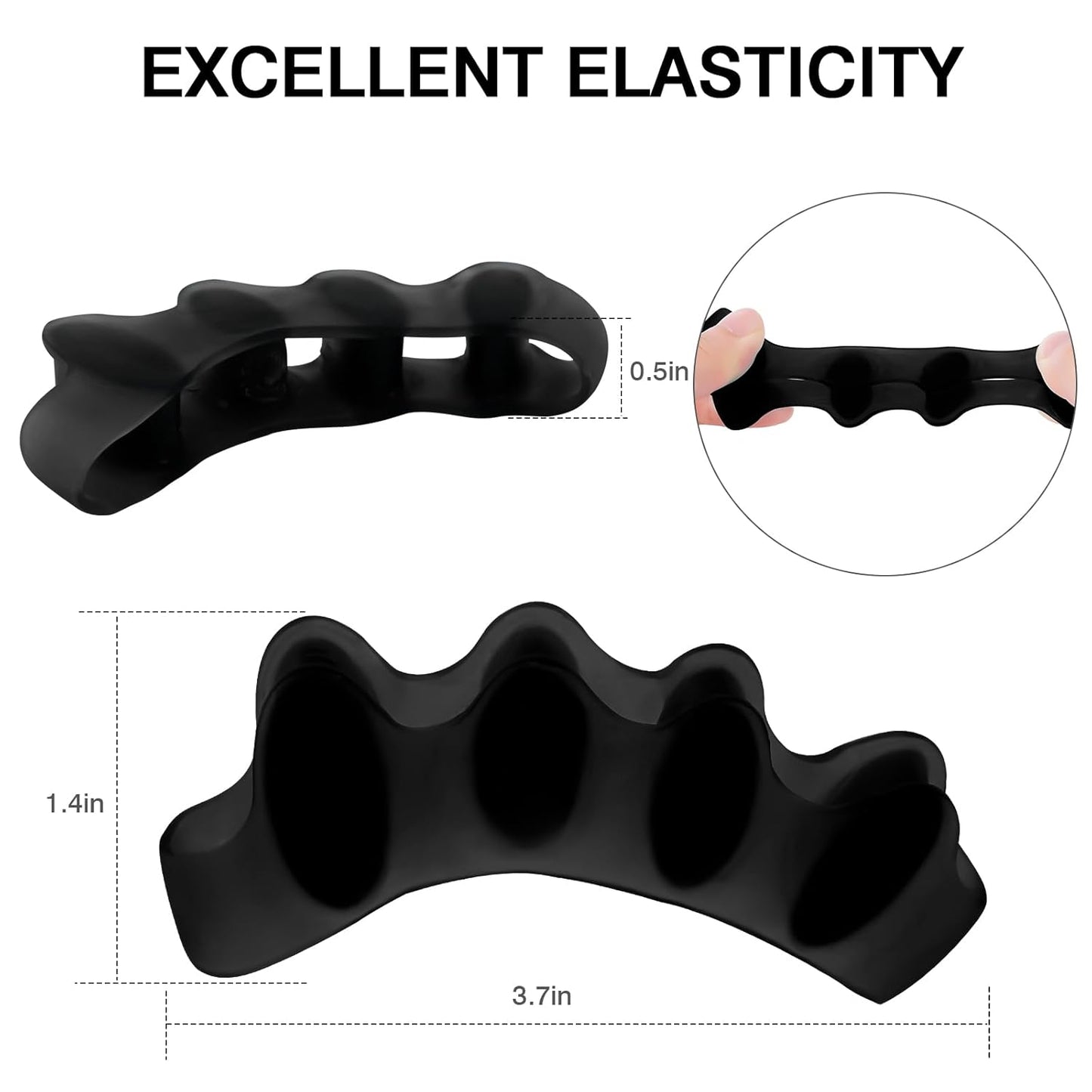 8PCS Toe Spacers for Women and Men, Toe Separators for Pedicure, Bunion Corrector, Hammer Toe Straightener, Plantar Fasciitis, Toe Spreaders for Foot Pain Relief and Foot Health.