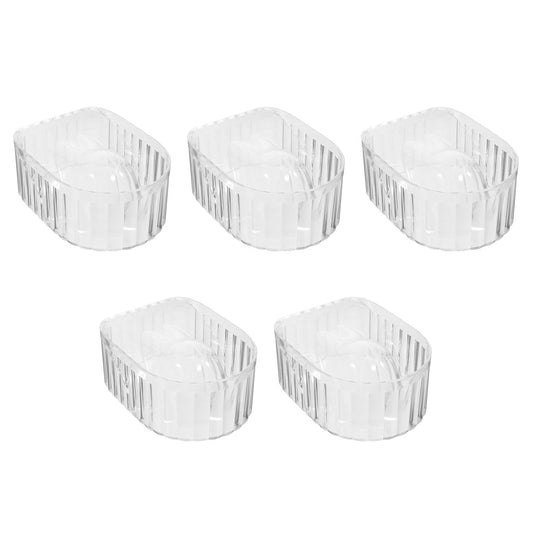 FRCOLOR 5Pcs Nail Bowl for Soaking Gel Polish Remover Manicure Dishes Hand Soak Bowl Nail Polish Remover Gel Soak Bowls for Art