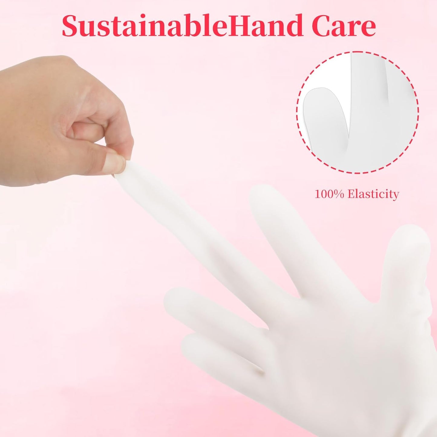 1Pair White Silicone Moisturizing Gloves, Hand Care Silicone Gloves for Repairing Dry Hand, Anti Slip Aloe Lotion Gloves, Reusable Hand Mask Moisturizing Glove Calluses
