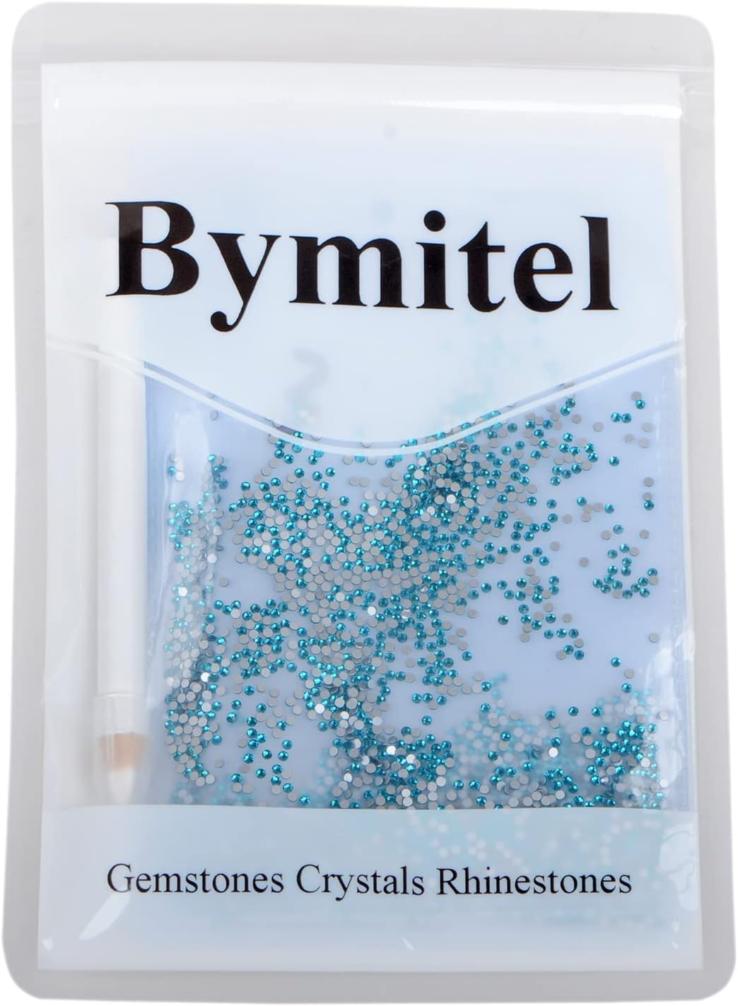 2880PCS Art Nail Rhinestones Non Hotfix Glue Fix Round Crystals Glass Flatback for DIY Jewelry Making with one Picking Pen (ss3 2880pcs, Aquamarine)