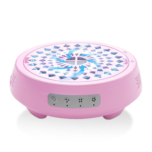 Professional Nail Dust Collector, Quiet Nail Vacuum Cleaner Machine with Reusable Filter, Powerful Suction Nail Tech Dust Fan for Acrylic Gel Nails Art Polishing, Manicure Pedicure Salon Home, Pink