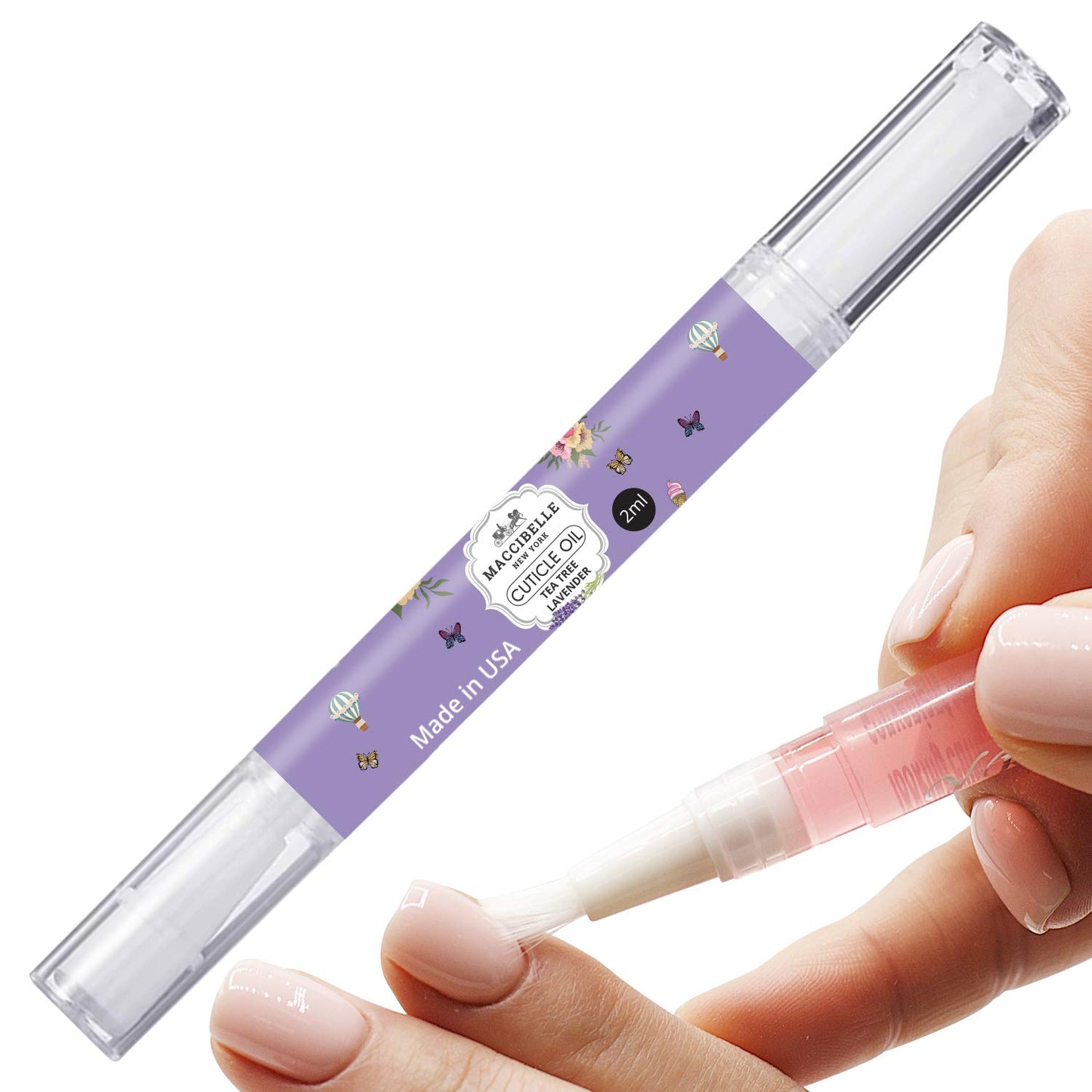 Maccibelle Pure Cuticle & Nail Oil Pen 2ml Heals Dry Cracked Cuticles (Set of 3)