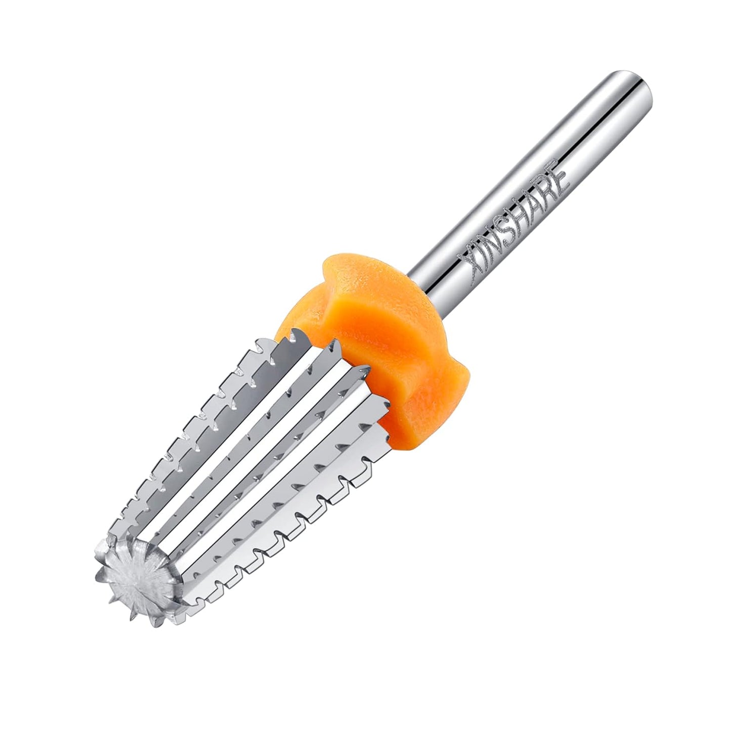 5 in 1 Nail Drill Bits 3/32" Carbide Bits Fast Remove Acrylic or Hard Gel Polishing Suitable for Manicure Pedicure Nail Art Cuticle Bits Both Left and Right Handed Two Way Rotate 2XC