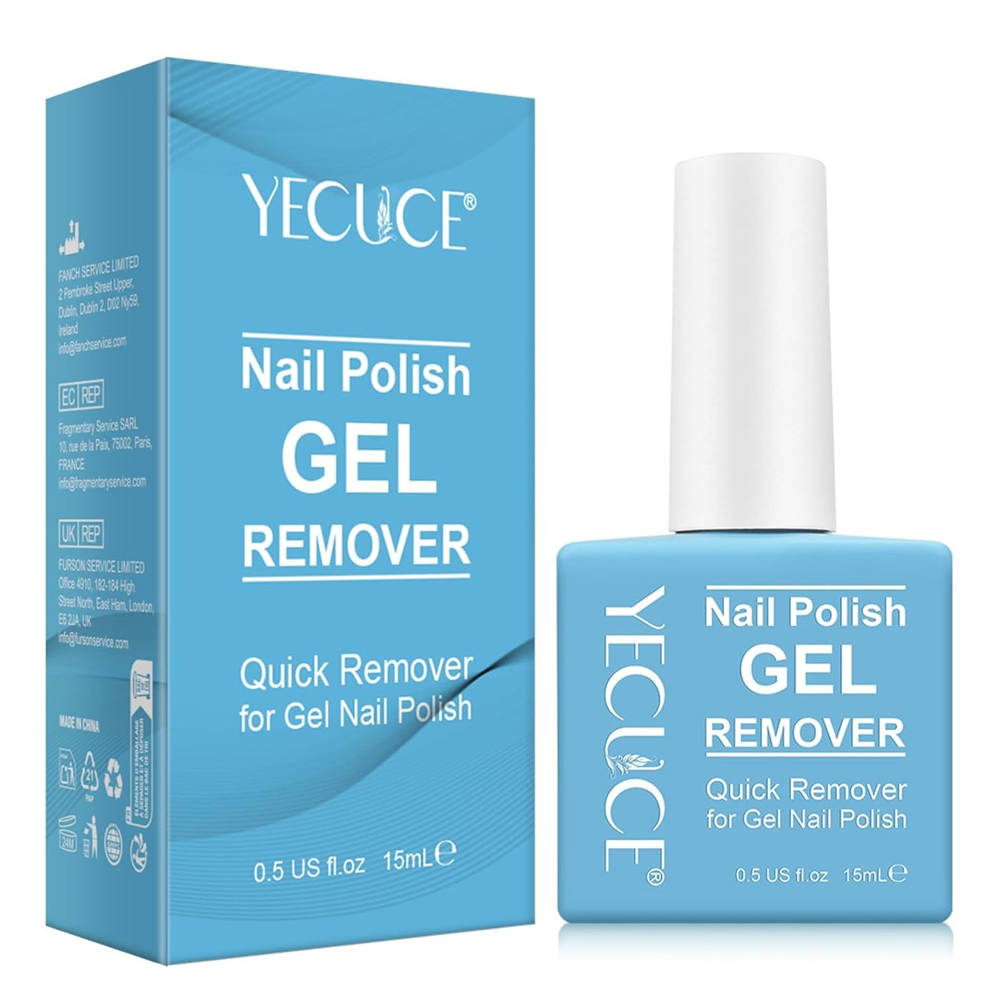 Gel Nail Polish Remover, Nail Polish Remover Gel Polish Remover for 2-3 Minutes Quick & Easy Remove No Need for Foil, Soaking or Wrapping