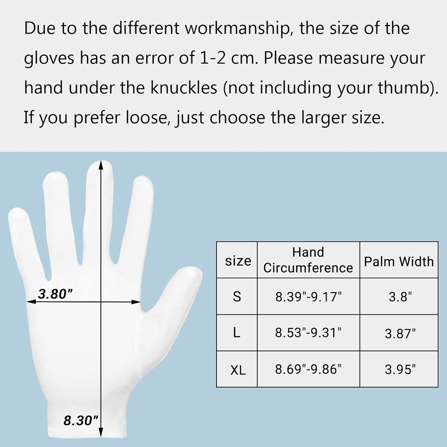 5 Pairs Archival Photo Gloves, White Small Work Gloves For Handling Art Working Photography Men & Womens Cloth Gloves Liners Bulk for Handling Jewelry, Film, Photo, Coin Metal Inspection