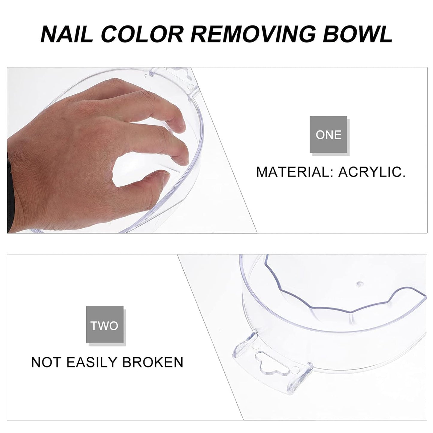 Hand Soaking Bowl Nail Polish Remover Nail Color Removing Bowl Hand Soak Manicure Supplies Manicure Tools Soak Tray Art Supplies Beauty Tool Soaking