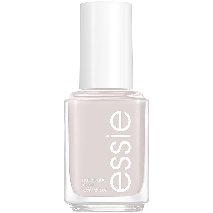 essie Nail Polish, Salon-Quality Cool Light Gray Nail Polish, Vegan, Cut It Out, 0.46 fl oz