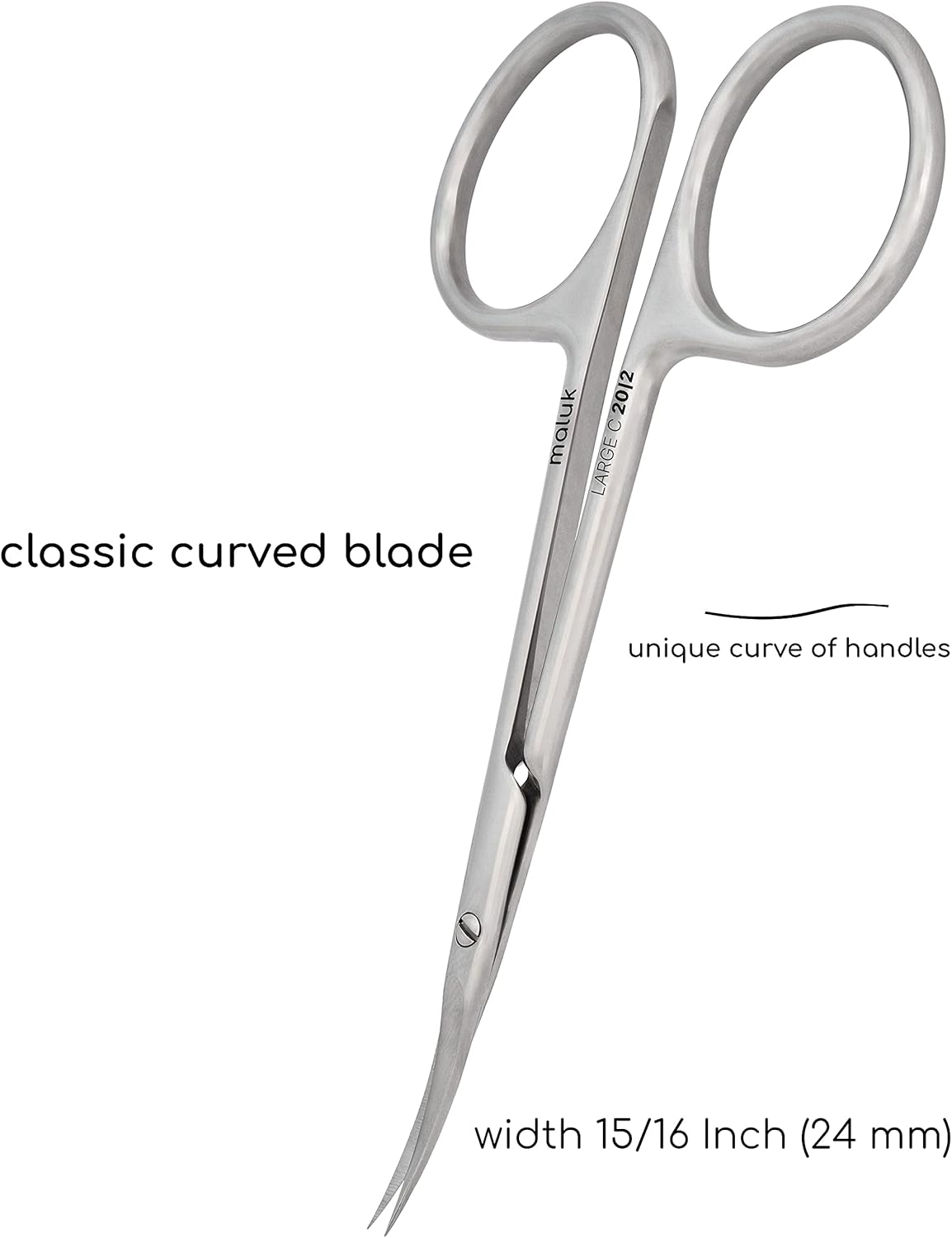 Professional Cuticle Scissors Maluk Curved