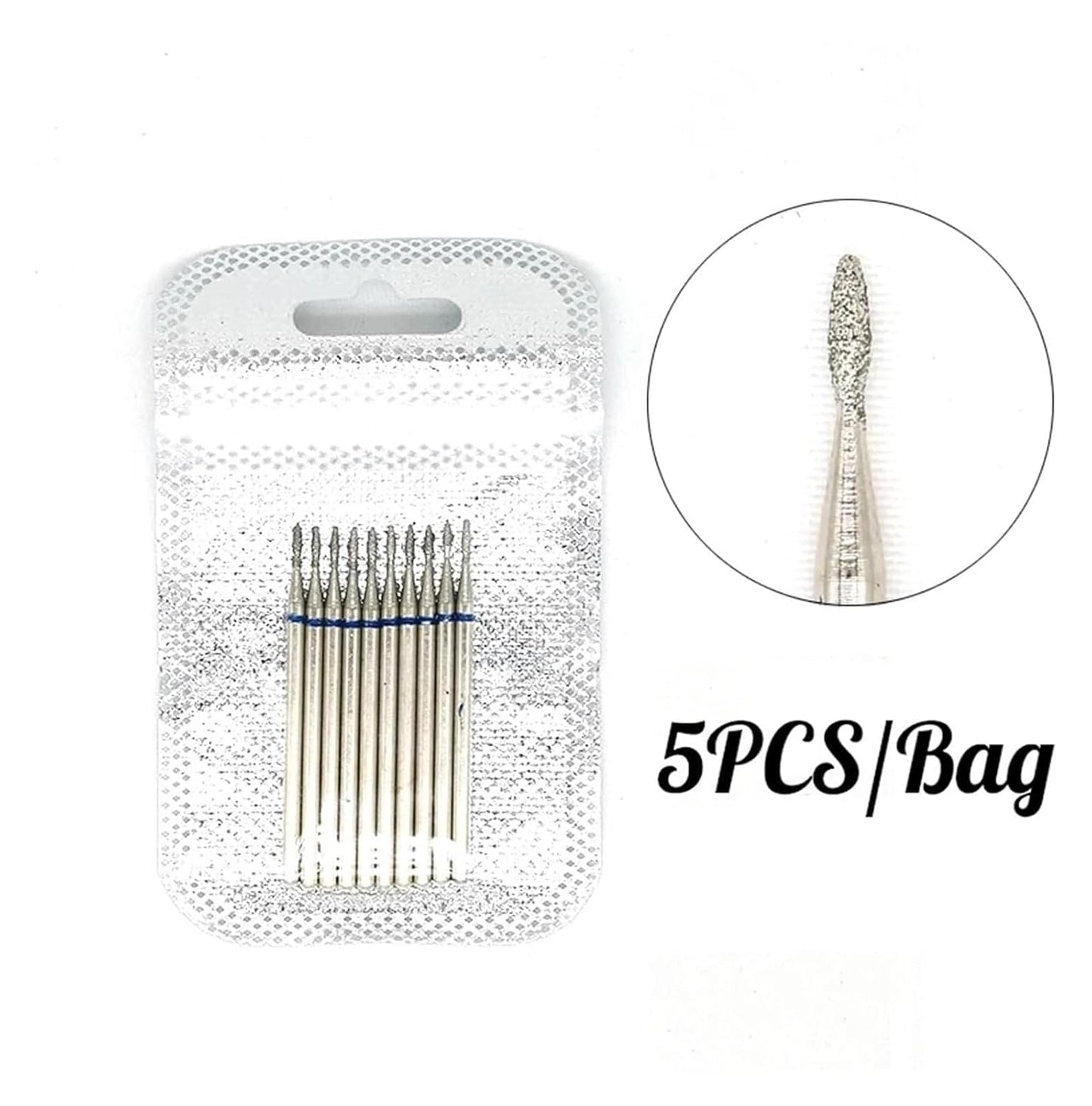 WWJN 5Pc Ceramic Nail Art Drill Bits Rotary Cutter Clean Apparatus for Manicure Nail Milling Machine Accessories Removal Nail Gel Tool