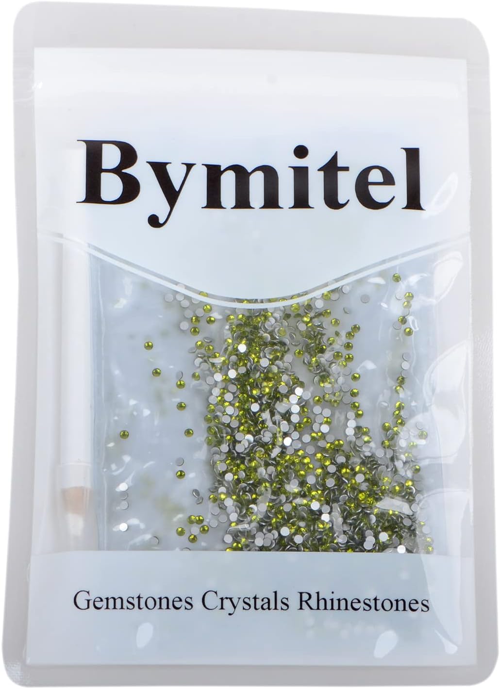 2880PCS Art Nail Rhinestones Non Hotfix Glue Fix Round Crystals Glass Flatback for DIY Jewelry Making with one Picking Pen (ss6 2880pcs, Olivine)