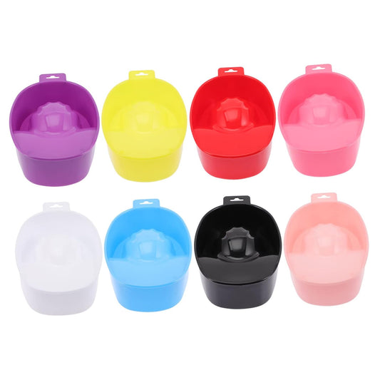 Mipcase 8pcs Nail Polish Gel Remover Bowl Cuticle Soaking Bowl for Hand Material Nail Art Supplies
