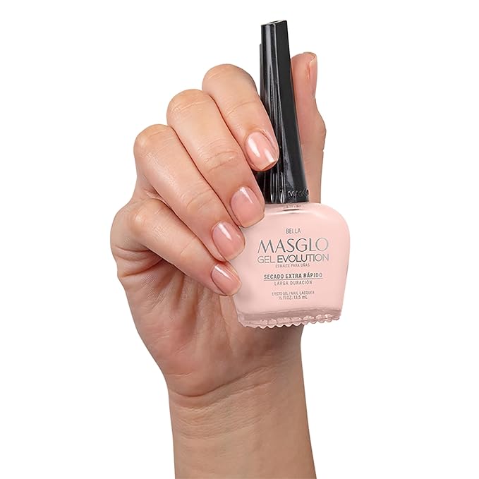 MASGLO Gel Evolution – Set of 3 Nail Polishes No UV/LED Lamp Needed, Fast-Drying, 12-Day Wear, 14-Free Formula, High-Gloss Finish, vegan (0.5 oz Each)