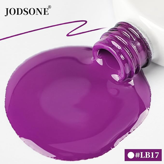 JODSONE 10ml Gel Polish Nail Art Gel Liner Dark Purple Need U V Lamp Cured at Home Salon Design Gift for Girls