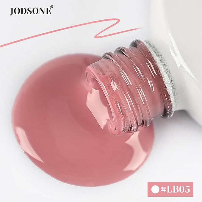 JODSONE 10ml Art Gel Liner Dusty Roses Gel Nail polish with Thin Brush Need U V Lamp Cured at Home Salon Design
