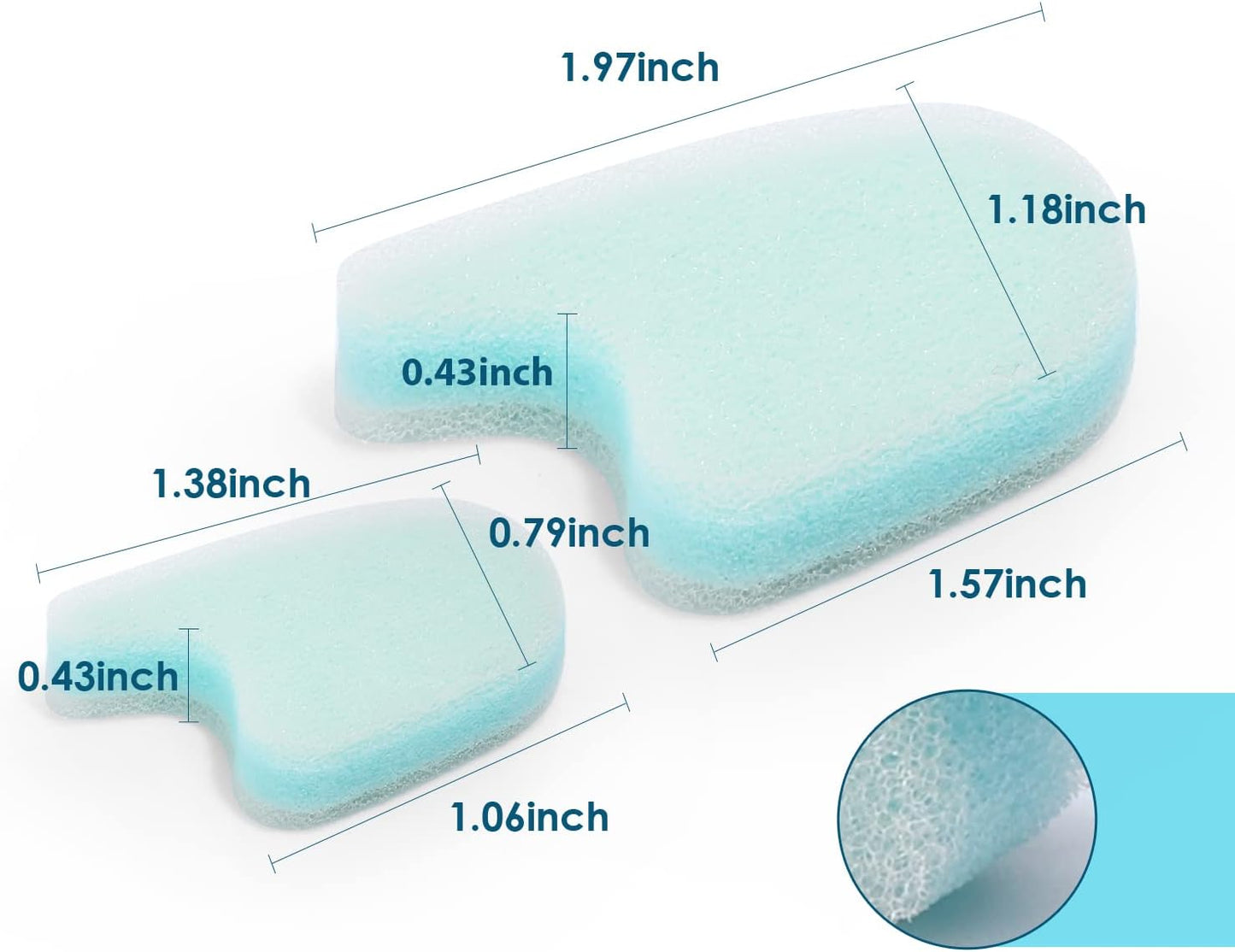 12 Packs Foam Toe Separator，Toe Gasket-Redress Overlapping Toes, Prevent Friction and Release Pressure, Relieve The Pain Caused by Bunions