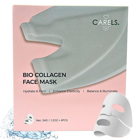 Bio Collagen Face Mask – Deep Collagen Overnight Mask, Hydrating Collagen Face Mask– Overnight Skincare Treatment for Women & Men – Moisturizing Facial Sheet Mask