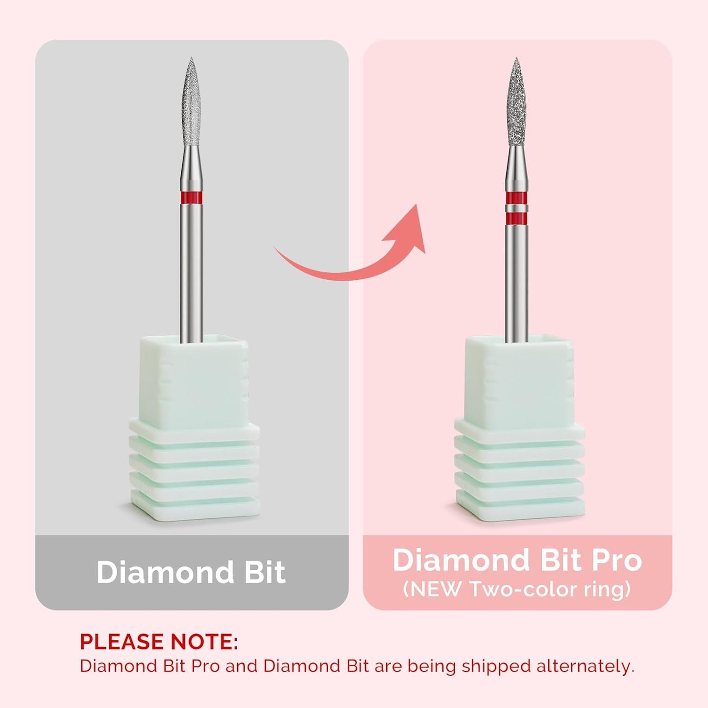 MelodySusie 2mm Flame Shape Cuticle Clean Nail Drill Bit 3/32'', Professional Safety Carbide Diamond Under Nail Cleaner for Cuticle Dead Skin Nail Prepare, Beginners Bits, Series Bit-S, Fine