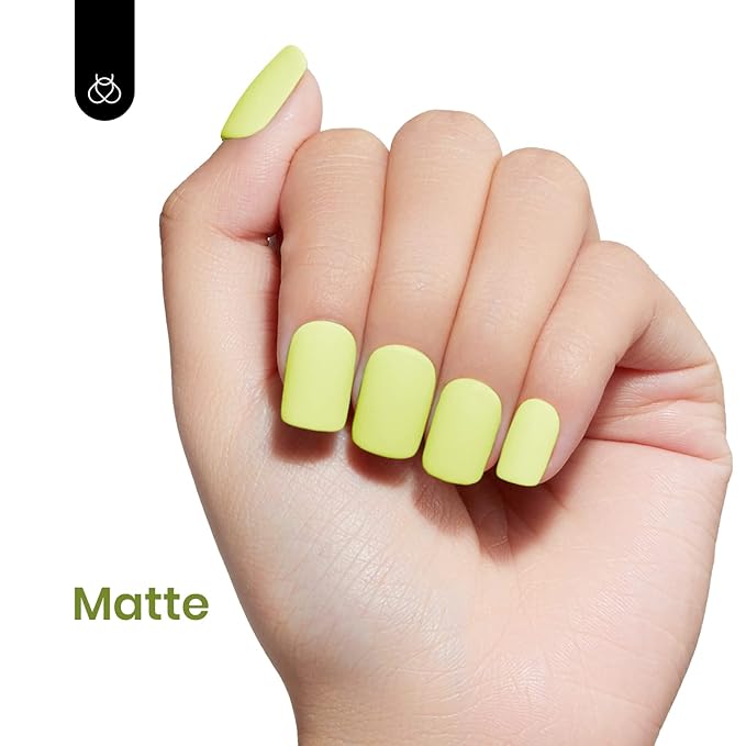 Beetles Neon Green Gel Nail Polish,15ml Bright Neon Green Lemon Yellow Gel Nail Polish Halloween Nails Design Soak Off UV LED DIY Manicure Halloween Nails