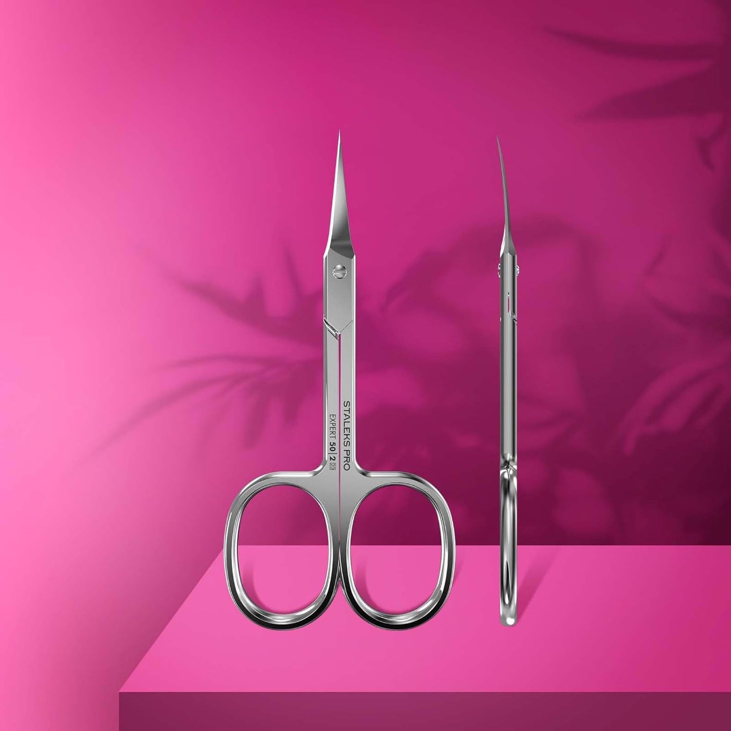 Staleks Pro Expert 50 Cuticle Scissors - Stainless Steel, Extra Fine Curved Blade for Precise Cuticle Trimming: Professional Manicure Scissors for cuticle SE-50/2