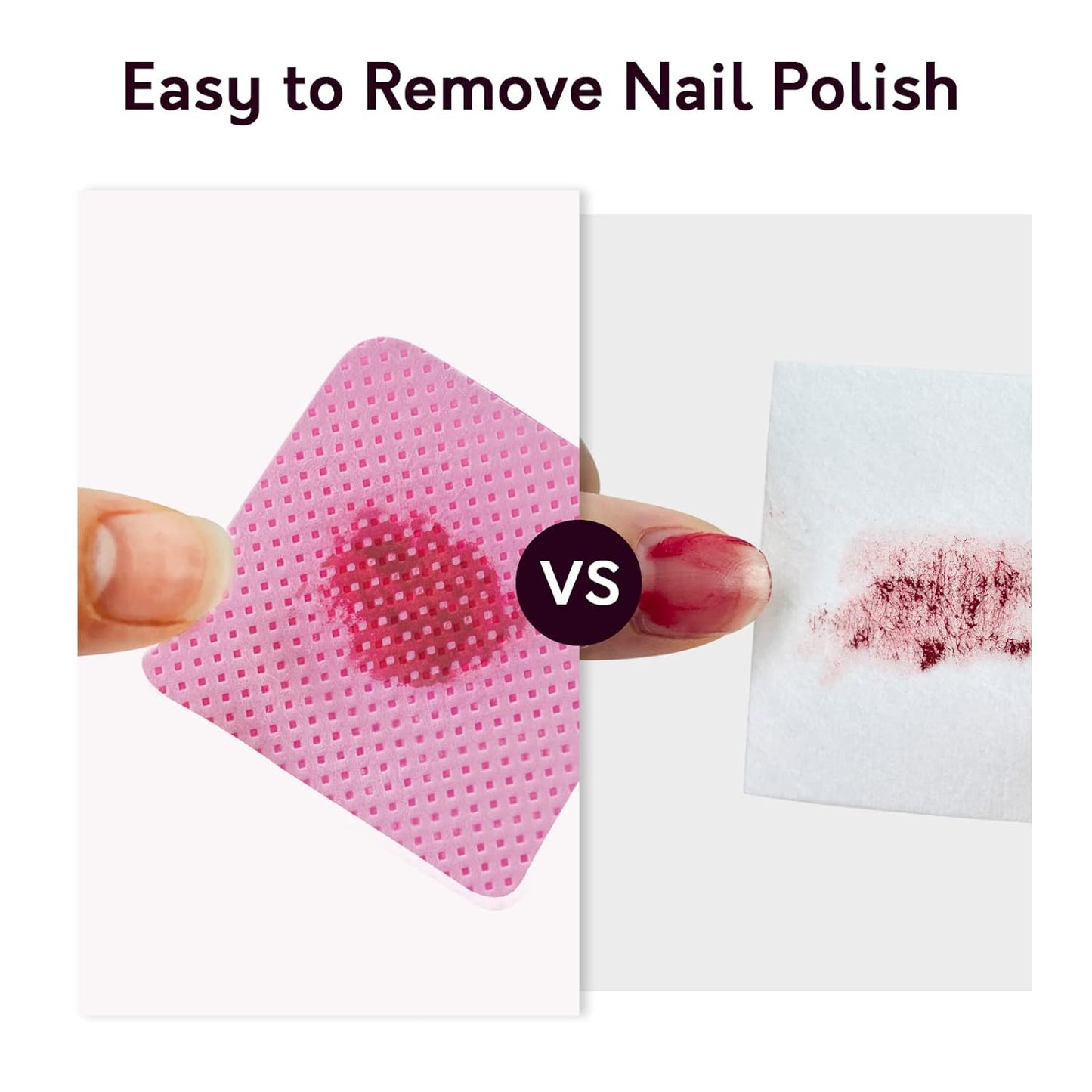 Pink Lint Free Nail Wipes with Storage Case- 1080PCS Super Absorbent Nail Polish Remover Pads- Disposable Lint Free Wipes for Nail Polish Removal, lash Extensions Application, Nail Care