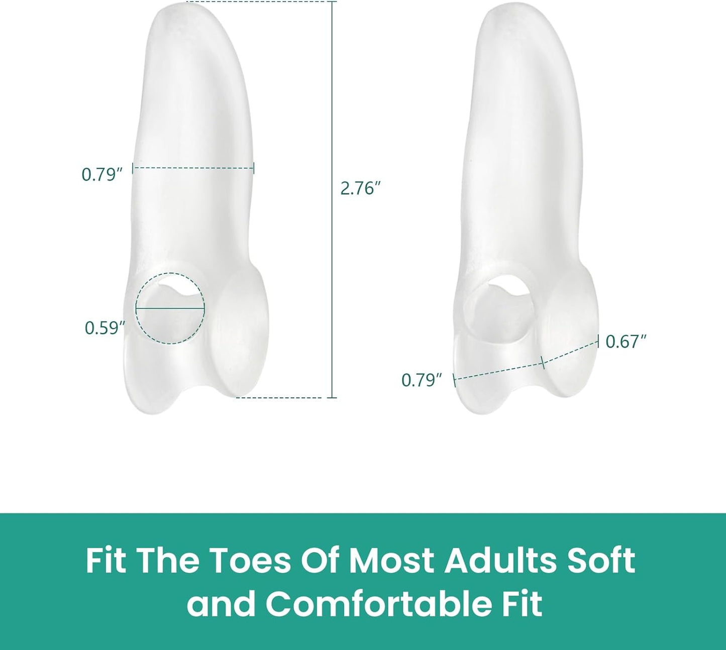 Welnove Tailor's Bunion Corrector Pads - 8 Pack Pinky Toe Protector, Bunion Cushion with Separator for Women Men, Gel Bunion Shield for Foot Pain Relief(Shield Spacers)