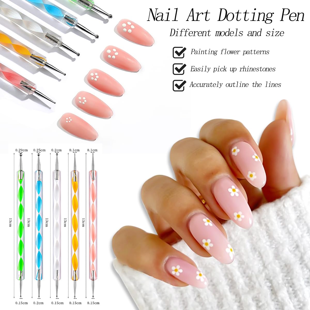 Nail Art Tools 73-pieces Set, Nail Brushes For Nail Art, Resin Agate Stone Nail Art Palette, Dual-ended Silicone Carving Pen Dotting Pen Tools, False Nail Display Tips Nails Art Kit for Nail Design