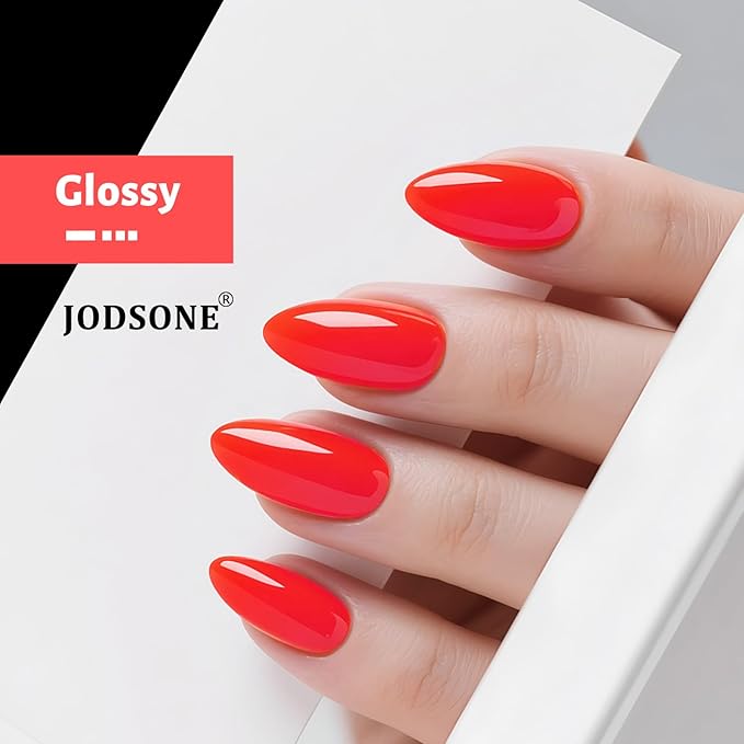 JODSONE Coral Pink Gel Nail Polish 10ml coral gel nail polish Color Long-Lasting Chip-Resistant Professional Finish Easy to Apply Low Odor Need U V Lamp Curing