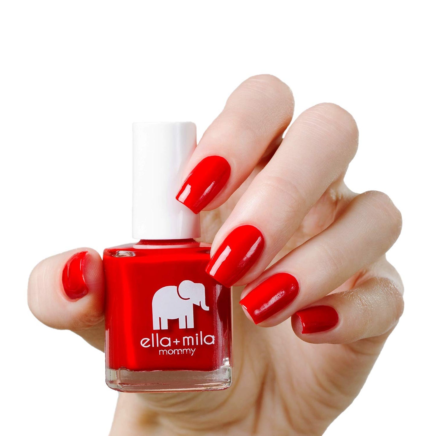 ella+mila Professional, Quick Dry, Long-Lasting & Chip-Resistant Red Nail Polishes (Paint the Town Red - 0.45 fl oz)