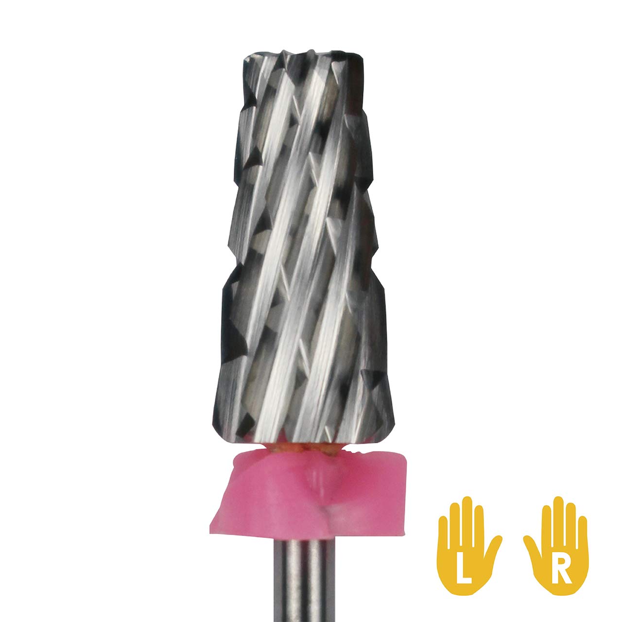 C & I 5 in 1 Multi-Function Tapered Shape Nail Drill, Cross Teeth Edition, Professional Drill Bit for Nail Manicure Machine (Triple Coarse - 3XC)