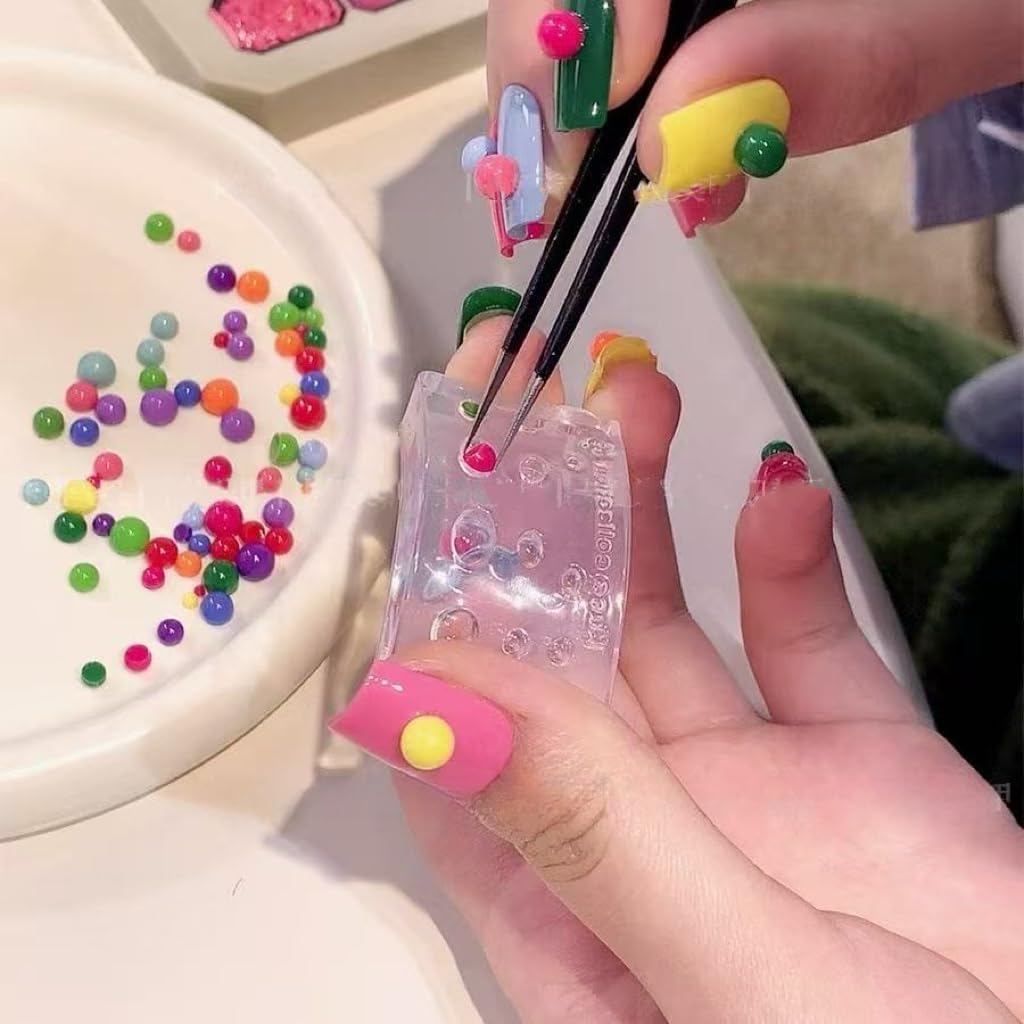 1 Pcs Peas Silicone Nail Art Molds for Women Resin Nail Design