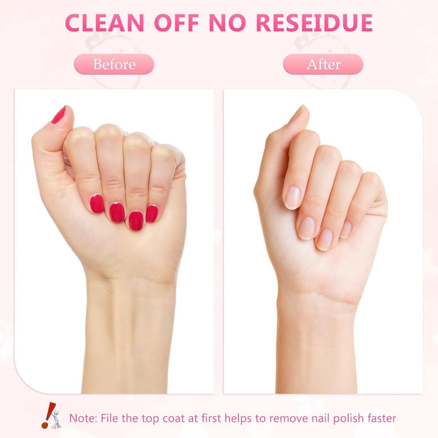 80PCS Nail Polish Remover Pads in Box, Easy to Carry Removal Lint Free Nail Polish Wipes for Natural Air-dried Water/Oil Based Nail Polish Wipe Pads (80pcs)