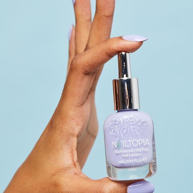 Nailtopia Bio-Sourced, Chip-Free Nail Lacquer - Fast Dry Nail Polish - Superfood-Infused - Natural Nail Polish - Keep It 100-0.41 oz