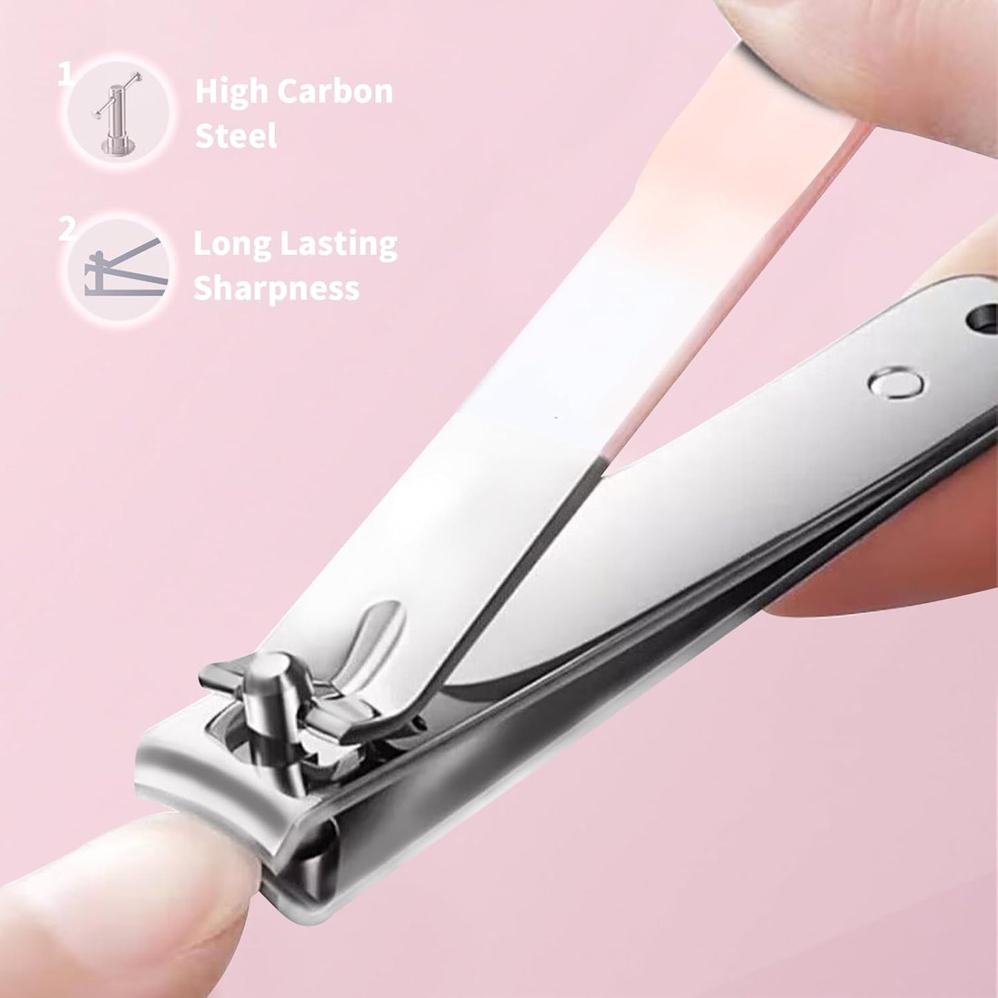 Manicure Set, 10 pcs High-Carbon Steel Nail Clippers Set, Portable Mini Manicure and Pedicure Kit, Travel Grooming Nail Kit with Leather Bag for Men and Women
