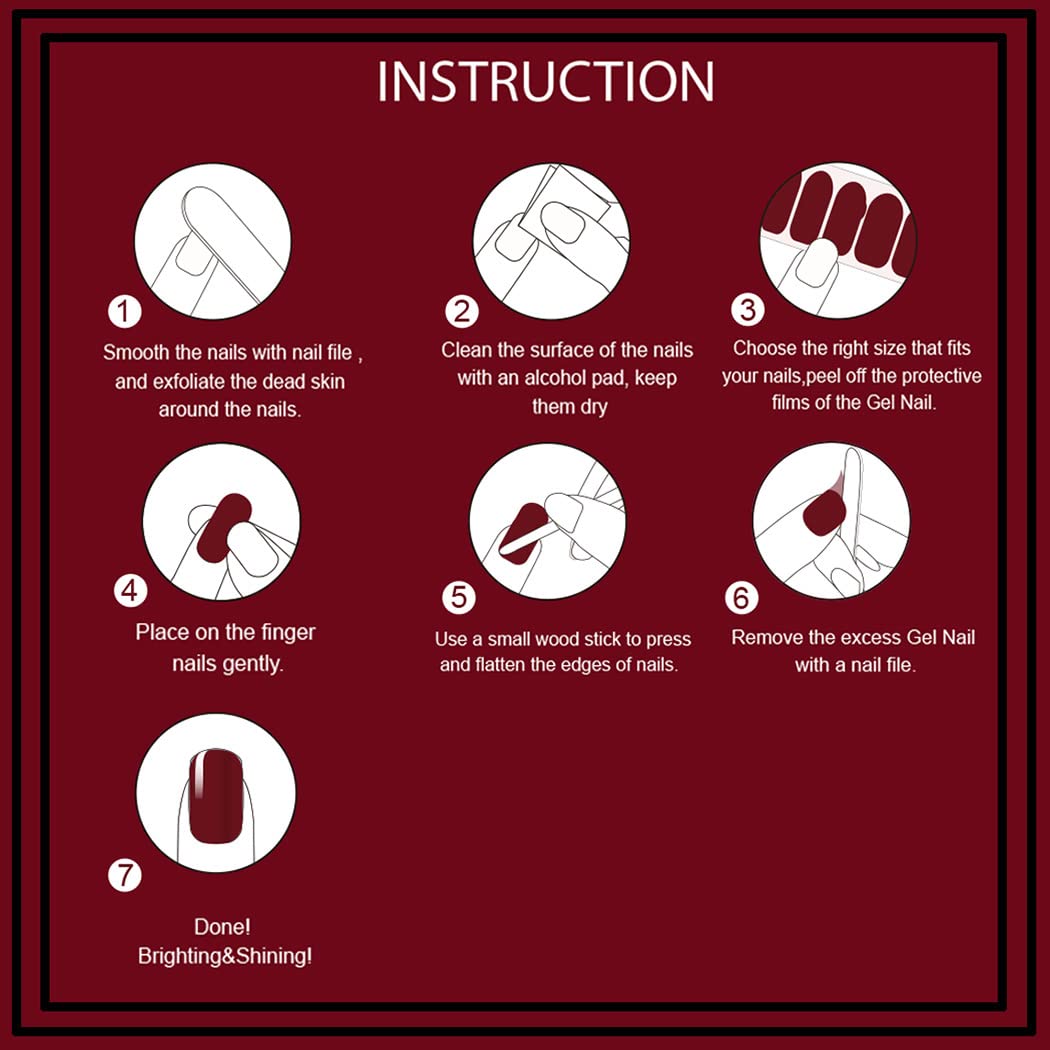 WOKOTO 12 Sheets Glitter Gradient Nail Polish Stickers for Women Marble Nail Stickers Full Nail Wraps Stickers for Nails Gel Nail Polish Strips Stick On Nails for Women Girls Gel Nail Strips