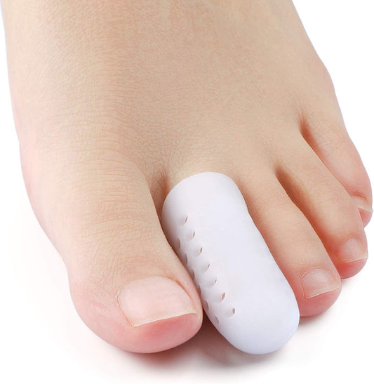 Welnove Pack of 12 Toe Protector, Pinky Toe Caps, Gel Toe Sleeves with Breathable Hole, Pain Relief for Corns, Blisters and Ingrown Toenails (Shoe Sizes: Women: 6-11 / Men: 6-10)